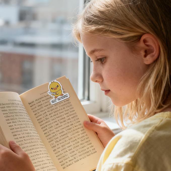 Funny Magnetic Bookmarks Gifts - 8 Pcs Cute Animal Magnets Book Marks for Reading Kids Fun Unique Page Marker Clip for Women Book Lovers Students Teachers School Teacher Office Supplies