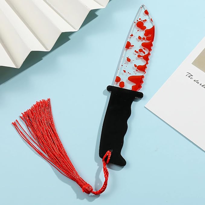 Funny Horror Gifts for Book Lovers, Bookmarks for Book Lovers, Book Gifts for Readers Women Men