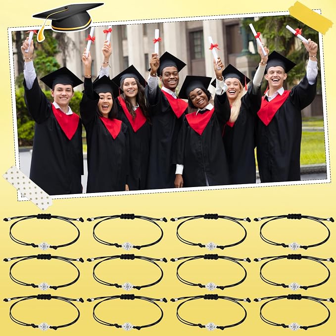 12 Sets Class of 2026 Graduation Gifts Compass Bracelets Graduation Bookmarks Inspirational Greeting Cards Graduate Party Favors Congrats Grad Gifts for College Middle High School Inspirational Gift
