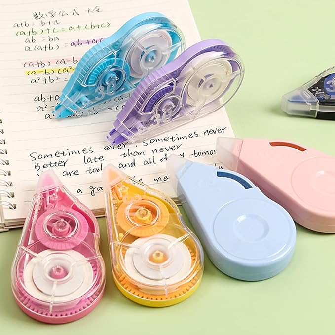 10Pcs Correction Tape Roller 8mx5mm Quick Dry White Out Correction Tape Total 80m for Writing School and Office Supplies