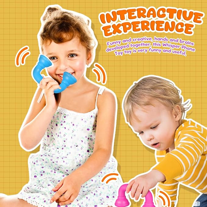 Abaodam 8Pcs Colorful Whisper Phones Toy Phone Receivers for Kids Early Childhood Education Speech Development Creative Play Classroom Tools