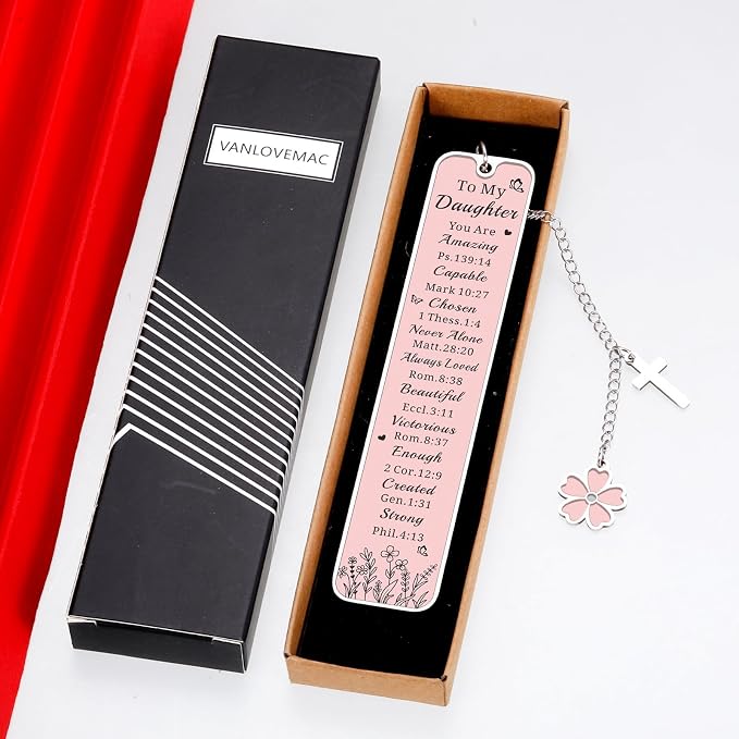 Bible Bookmark Baptism Gifts for Girls Women Adults Confirmation Gifts for Teen Girls First Communion Gifts for Girls Christian Bookmarks for Reading Women Christmas Birthday Present for Daughter