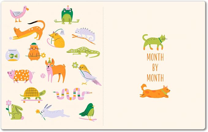High Note 2027 Monthly Planner, 17-Month Planner: August 2026 – December 2027, 7.75" x 9.75", Furry Friends with Flexible Cover, Gold Foil, Project & Goal Planning Pages