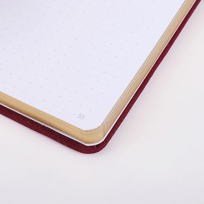 A5 Bullet Dotted Journal Notebook | 160gsm Thick Bleedproof Paper, Lay Flat Binding, 160 Numbered Pages | Hard Cover Dot Grid Notebook/Bullet Journals for Creatives & Professionals-KISS