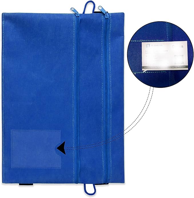 Adjustable Elastic Band Multi Pockets Pen Holder Zippered Office Supplies Organizer Caculator Cards Keys Sleeve Pouch for File Folder, Binder, Book, Journals, Notebook, 8.5 x 11.6 Inch, Detachable