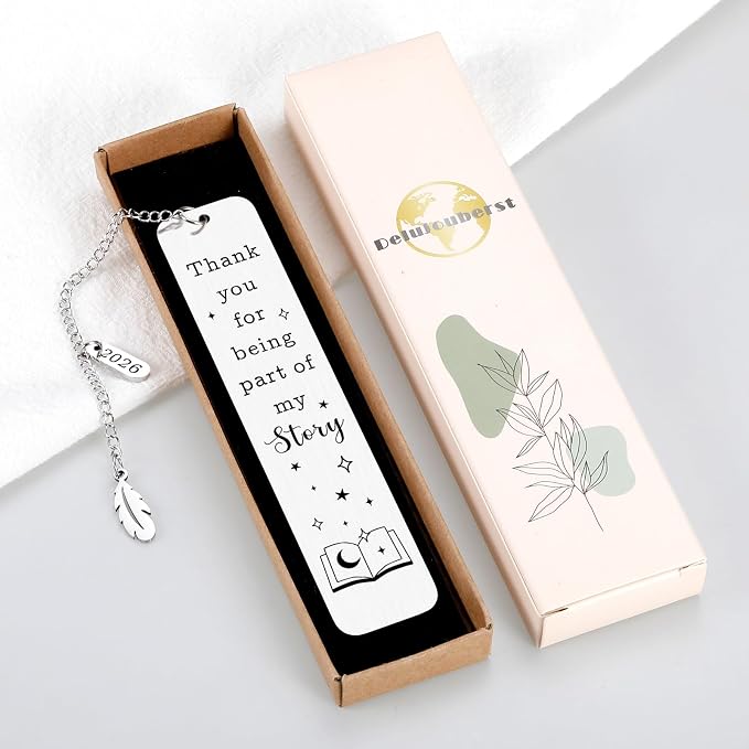 Teacher Appreciation Gifts for Women Men 2026, End of Year Gifts for Teacher, Bookmarks for Teachers, Thank You Gift for Teachers, School Supplies, Retirement Gift Thank You for Being Part My Story