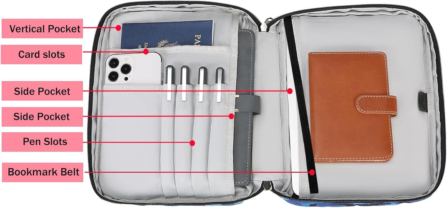 Bible Cover Case for Women Large Bible Cover for Girls Bible Study Supplies Accessories with Handle and Shoulder Strap | Durable