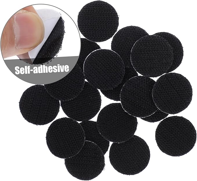 Homoyoyo 20PCS Heavy Duty Adhesive Round Tape for Indoor Outdoor Use Strong Sticky Fasteners for Easy Mounting for Decorations and Crafts