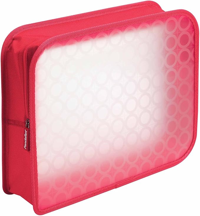 Pendaflex Zip Wallet Poly File, 3 Inch Expansion, Pink or Blue (No Color Choice), Each (27909)