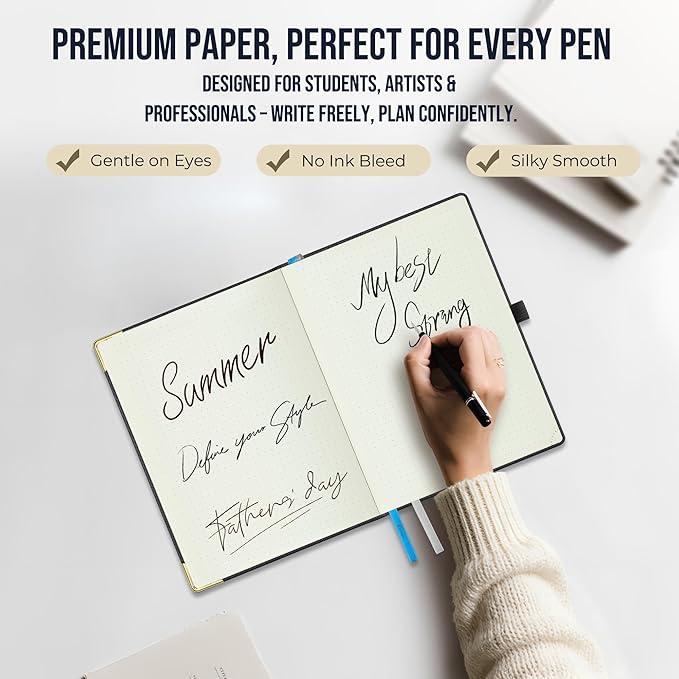 Planner 2026-2027 Weekly & Monthly Planner, 18 Month Academic Calendar July 2026 – Dec 2027, Horizontal Layout with Monthly Tabs, Hardcover Business Agenda Organizer, Black