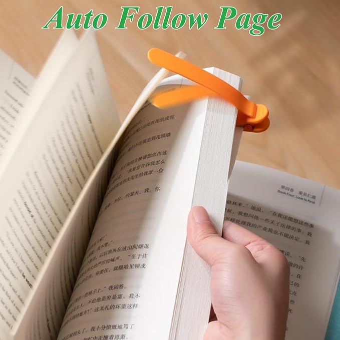 9Pcs Automatic Smart Bookmark, Book Marks for Reading Women Men Kids Book Lovers, Silicone Auto Book Mark Bookmarks for Reading, Unique Book Marker Bookmark Clip Page Holder Accessories
