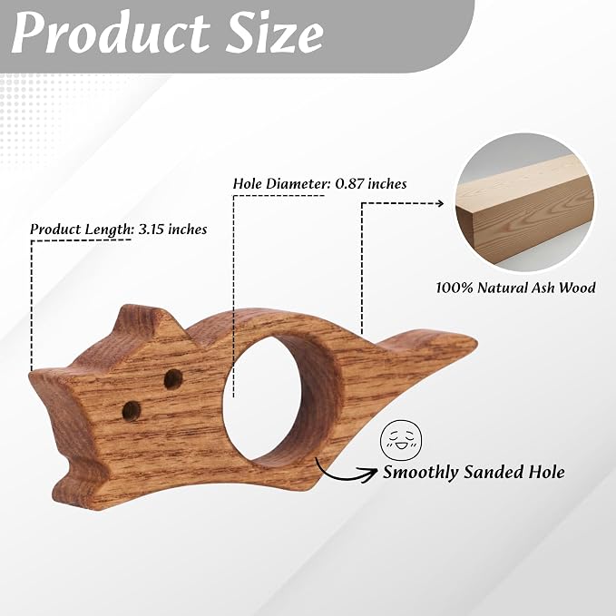 Book Page Holder, Book Lovers Gifts for Women, Smoothly Wood Cat Thumb Book Page Holder for Reading Accessories, Book Club Gift for Readers & Books Stuff