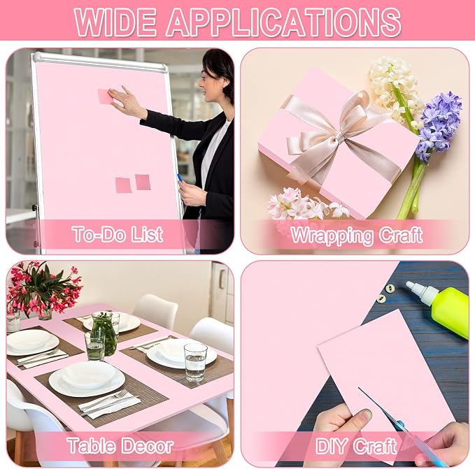 Pink Bulletin Board Roll Reusable Waterproof Erasable Pastel Pink Non-Woven Fabric Bulletin Board Roll Wrinkle Resistant Background Poster for Home Classroom Decor Wrapping DIY Crafts 15.7" x 20ft