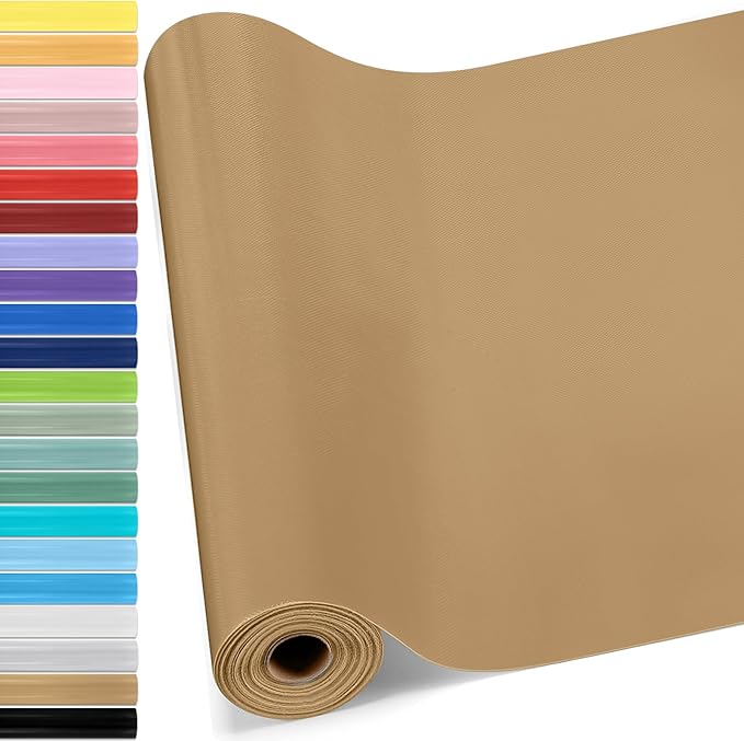 Hahafelt 16 in x 40 Ft Fabric Bulletin Board Roll Classroom Non Woven Fabric Background Decorations Waterproof Wrinkle Resistant Bulletin Board for Back to School Wall Decor(Brown,Pure)