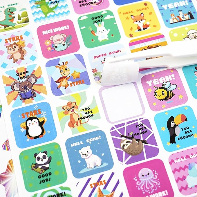 840PCS Teacher Sticker for Student, Funny Motivational Reward Stickers for Kids Classroom, Must Have Essentials for Teachers Elementary, Positive Encouragement Stickers Home School Supplies