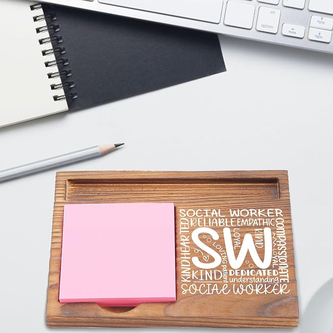 Social Worker Appreciation Gifts Inspirational Quote Social Services Appreciation Student Graduation School Counselor Therapist Thank You Gift Desk Self Stick Note Pad Holders EDP211