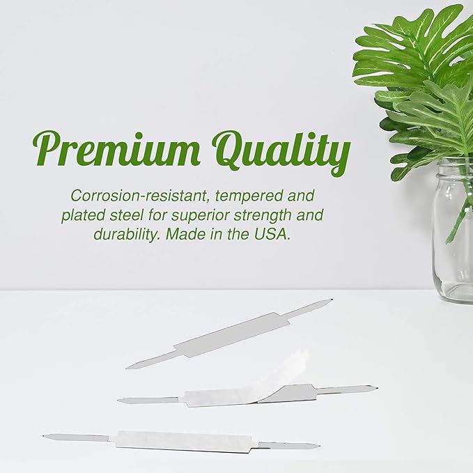 OLYMPX 100 Pcs of 2” Capacity Economy Self Adhesive Prong Paper Fastener Bases, 2.75 Inch Center for Paper File Clip Folder Accessories, 100 per Box