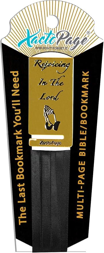 Bookmark for Bible or any Book with 8 Black Ribbons Multi Page Marker