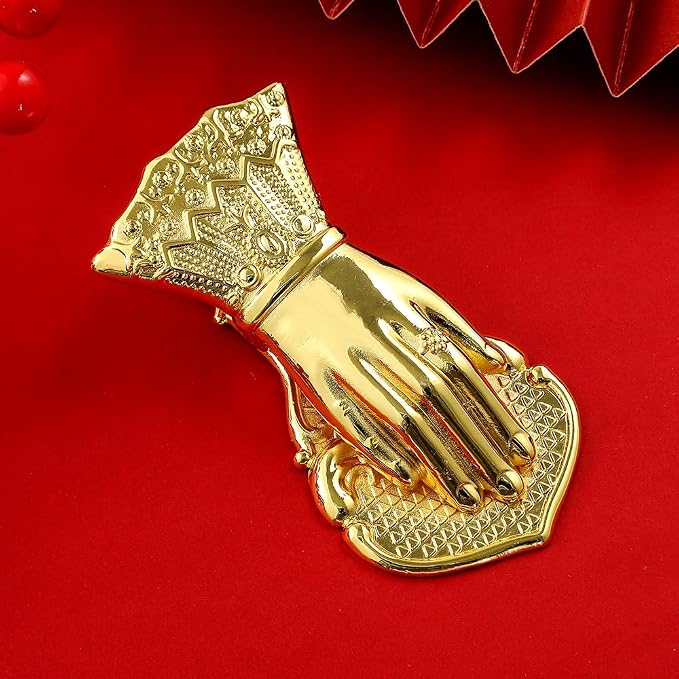 Vintage Hand Clip Metal Bookmark Holder for Woman Teenage Girl- Symbol of Wealth and Good Luck for Noblewoman's Hand, Book Marker, Reading Accessory, Valuable Book Clip (Solid Gold)