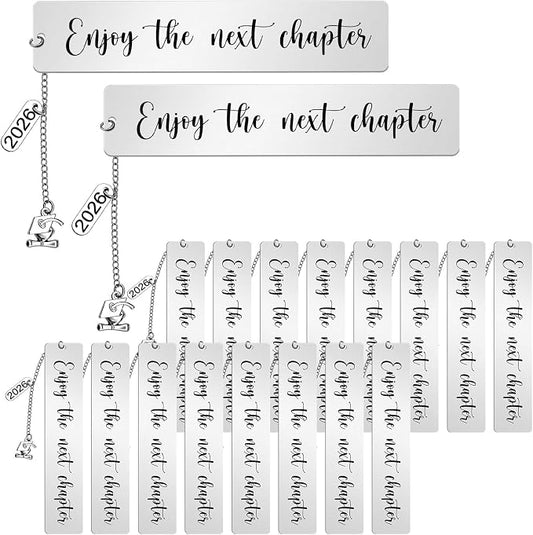 Ctosree 24 Pcs Graduation Bookmarks Bulk Class of 2026 Graduation Gifts Senior Bookmarks for Students Inspirational Grad Gifts High Middle Medical Nurse School 5th 8th Grade Party Favors