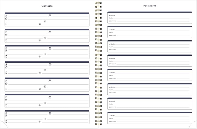 Blueline® 2026 Monthly Planner, 14 Months, December 2025 to January 2027, Gold Twin-Wire Binding, 11" x 8.5", Minimalist (C701PT.ASX-26)