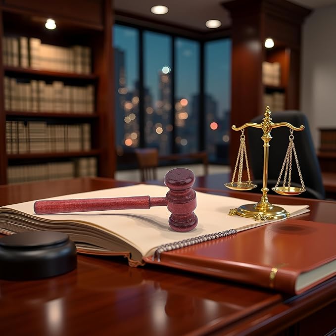 Brown Handmade Wooden Gavel, Auction Gavels, Vintage Judge Gavel, Props and Clothing Accessories,Desk Accessories and Workspace Organizers School Supplies
