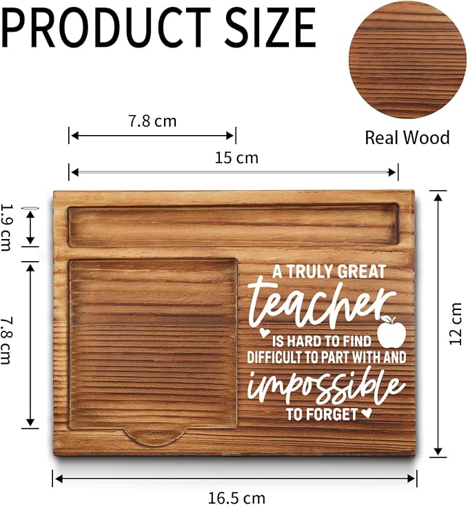 Teacher Sticky Note Holder, Thank You Teacher Appreciation Gifts from Student Self-Stick Note Pad Holders GSH21