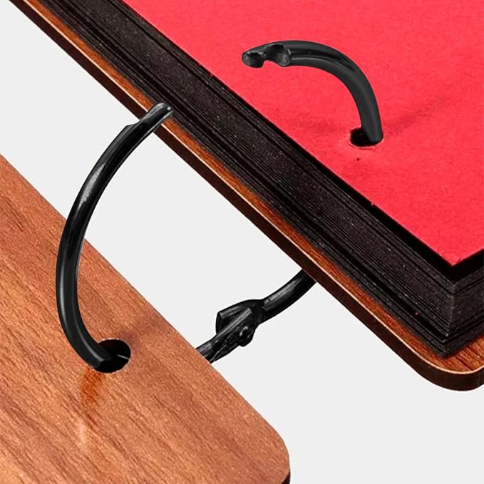 100 Pack 2/3 Inch Binder Rings, Black Book Rings Index Card Ring, Metal Ring Binder Clips Key Rings Paper Rings for Office, School, Home (Black, 15mm)