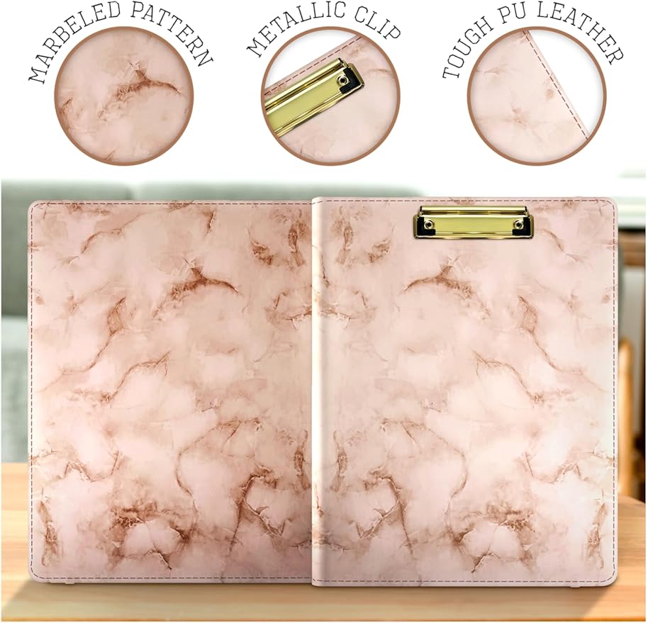 Business Padfolio, Leather Material Modern Padfolio, Business Portfolio Organizer with a Lined Notebook Included.