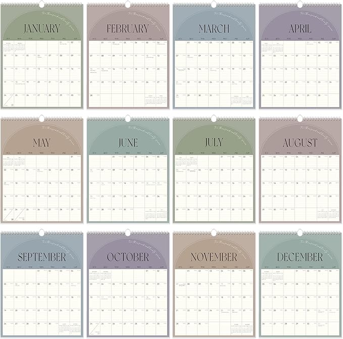 Guasslee Wall Calendar 2026-2027, Vertical Wall Calendar 2026, Jun. 2026-Dec. 2027, 19-Month Paper Calendar Spiral Bound, Monthly Planner Wall for Office School Home Easy Organizing, 14" X 11