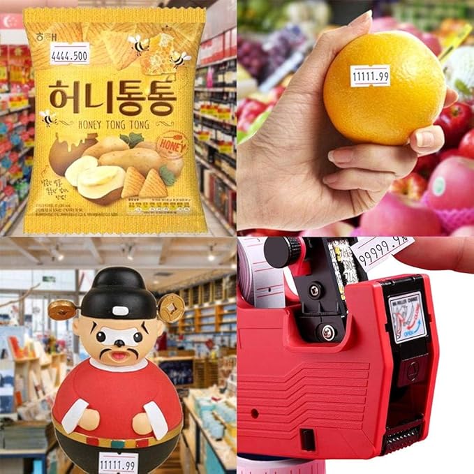 2,0000 Blank Price Tag 40 Rolls Price Gun Labels for Date & Pricing | 1-Line 8-Bit PVC Stickers for Retail | Compatible with MX5500, NEW5500, CN-979 | Clear, Concise Pricing Tags