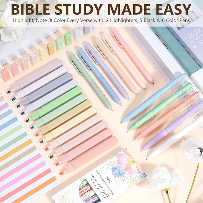 Bible Cover Case for Women Large Bible Bag, Bible Study Supplies Journaling Kit Quilted Church Bag with Handle, Puffer Book Carrying Case w/Tabs Accessories Kit Christmas Christian Gifts for Women Mom