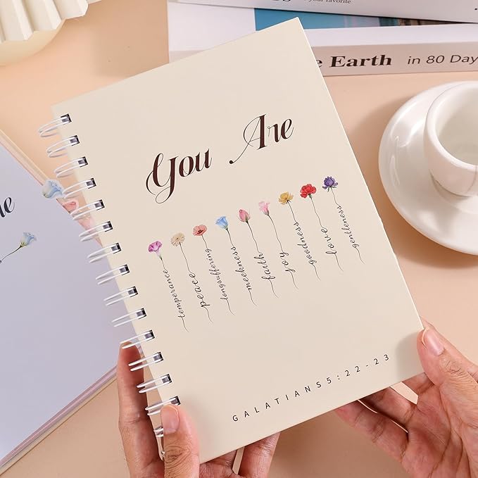 Galatians 5:22-23 Christian Prayer Planner, Weekly Devotional Journal with Bible Study Sections, Hardcover Coil Bound for Spiritual Growth, 54 Weekly Prayer & 53 Bible Summary & Scrapbook & Stickers