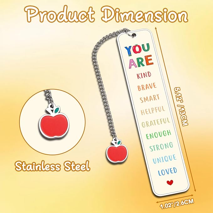 Bookmarks for Reading Kids, Back to School Supplies for Teens, First Day of School Supplies, Cute Book Reading Accessories for Girls Boys, Graduation Gifts for Her Him, Motivational Reading Gifts
