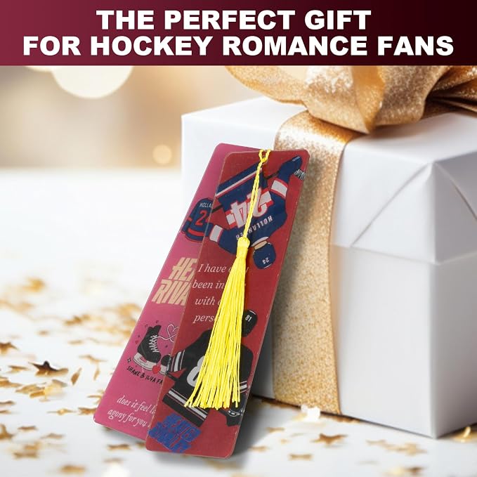 for 2 Pack Heated Rivalry Merch Inspired Bookmark Stuff, Ilya Rozanov 81 Shane Hollander 24 Bookmarks Gifts Accessories Merchandise for Fans Women Men Birthday World Cup 2026 Book Lovers