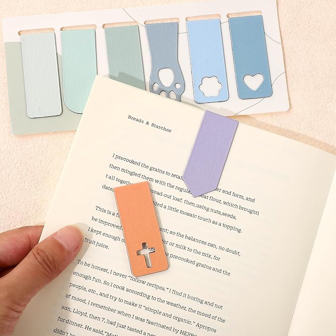 48PCS Magnetic Bookmarks Bulk Easter Day Gifts, 24 Colors Book Marks for Reading Women Men for Book Lovers Students Teachers Birthday Gifts
