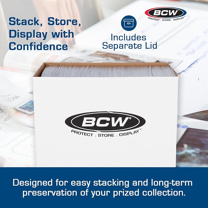 BCW Magazine/Document Storage Box 10-Pack | Durable Cardboard Filing Box