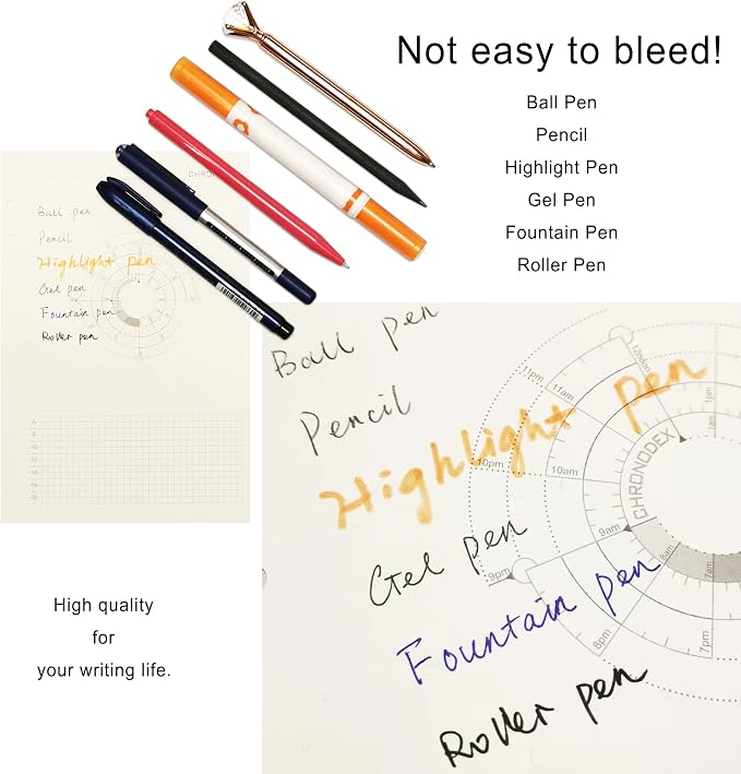Zelten 1 Pack A6 45 Sheets/90 Pages Finance Loose Leaf Punched Paper Refills Paper for 6 Hole Binder Personal Organizer Diary Notebook Refillable Planner