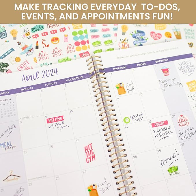 Bloom Daily Planners Productivity Stickers - Variety Sticker Pack - Six Sticker Sheets Per Pack!