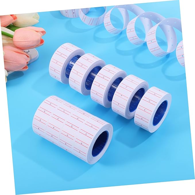 TEHAUX 10rolls Paper Price Labels Stickers Self-Adhesive Retail Signs Sticker