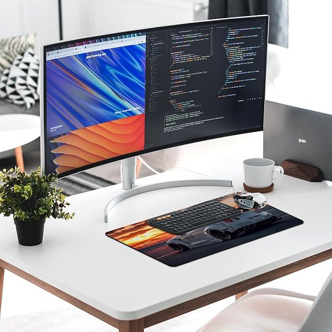 Large Mouse Pad JDM Car R35 Static Sport Sunset Desk Mat Computer Accessories Gaming Office Organizers Supplies Decor Essentials Keyboard Pads for Desk Rubber 30x60cm