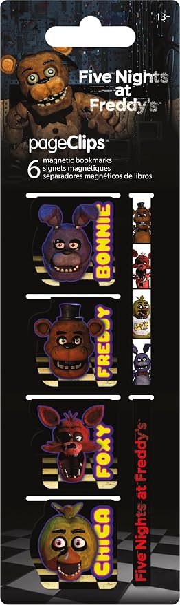 Five Nights at Freddy's Magnetic Page Clips