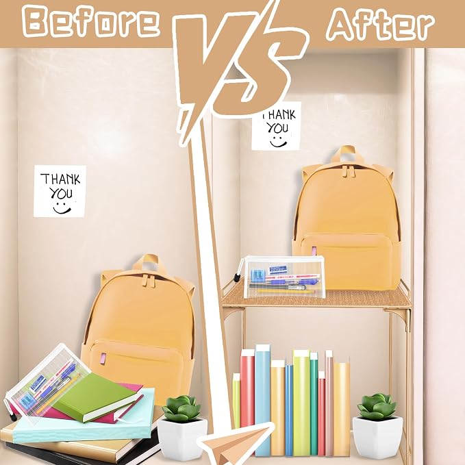 Demonwer Locker Organizer Shelf Brown Stackable Extra Locker Shelf Storage Cabinet Accessories for Back to School Office Home Gym Supplies