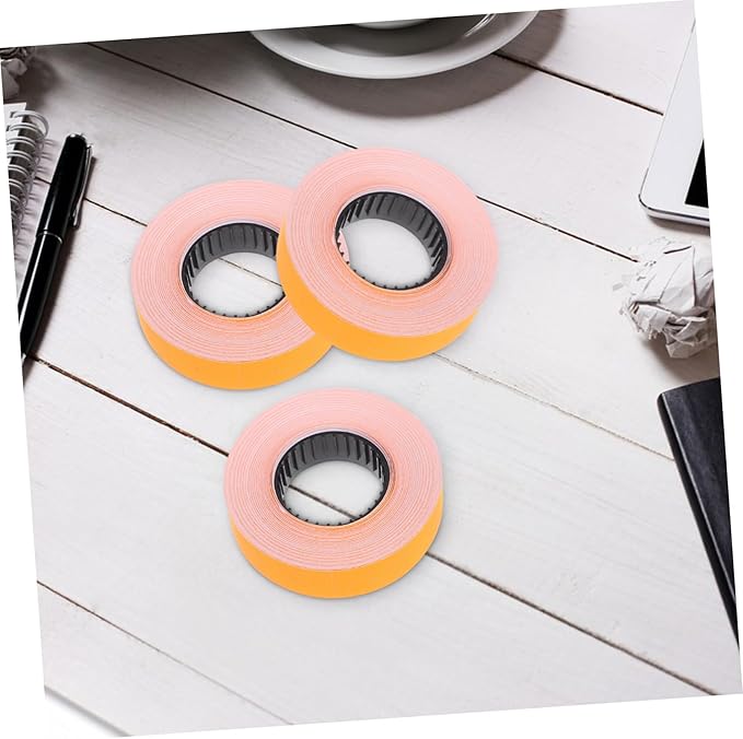 HOMSFOU 10rolls Price Gun Labels Pricemarker Stickers Paper Roll Pricing Tags for Retail Price Tagging