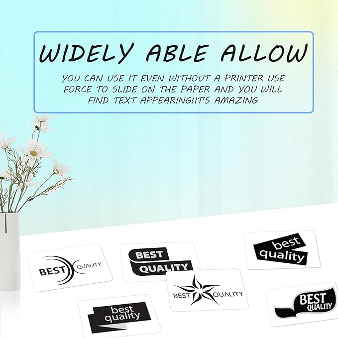 Thermal Labels Compatible with Phomemo M100/M110/M150/M221/M220/M120/M200/M250 Label Printer 1.57"x1.18"(40x30mm),230 Labels/Roll, for Barcode/Address/Mailing/Logo/Business/Home Tag, Black on White