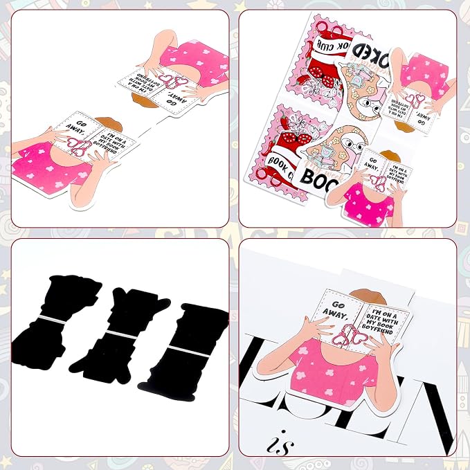 Skyygemm 23 Pcs Funny Magnetic Bookmarks, Cute Magnet Bookmarks Bulk Girls Read Books Keeping Reading for Women Work Adults Travel School Teacher Office Supplies Gifts
