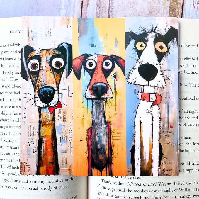 Dog Animals Bookmarks 10PC Cute Office School Stationery for Reading Men Women Kids Gift Set Kawaii Book Accessories Page Holders Student Gifts from Teacher Bulk Birthday Present Ideas