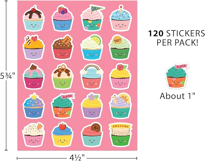 Teacher Created Resources Cupcake Smelly Stickers (TCR9439)
