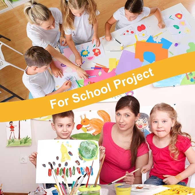 25 Pack White Poster Boards, 11"x14" White Poster Paper Heavyweight Poster Board Bulk Blank Poster Board for Art Display Board,Classroom Use,School Craft Project,Presentation Drawing