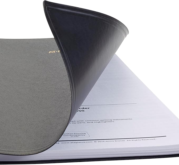 AT-A-GLANCE 2026 Appointment Book Planner, Daily, 8-1/2" x 11", Large, 24-Hour, Black (702140526)